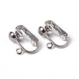 Ohrclips für coole Ohrringe – Farbe Platin - PerlineBeads