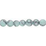 Perle aus synthetischem Türkis - rund – 6 mm (20 Stk.) - PerlineBeads