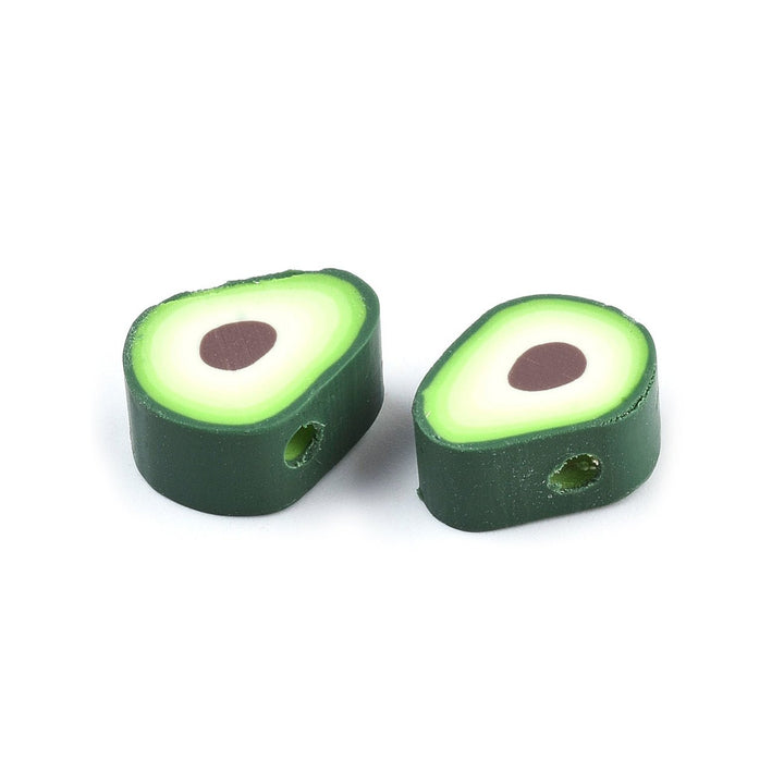 Perlen aus Polymer-Paste – Avocado - PerlineBeads