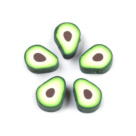 Perlen aus Polymer-Paste – Avocado - PerlineBeads
