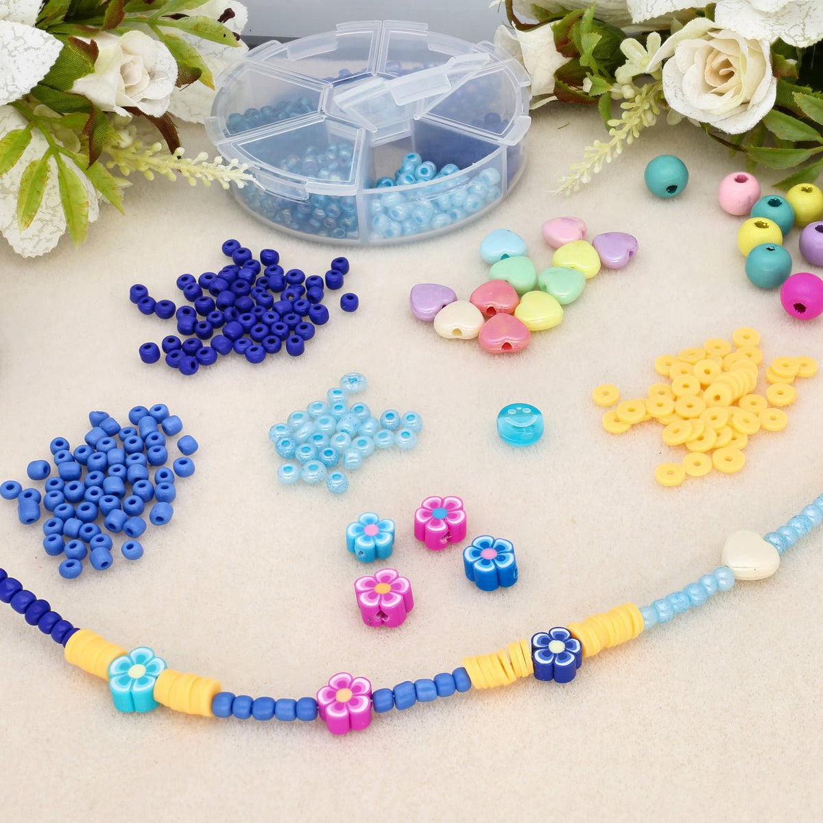 Perlen aus Polymer-Paste – Blume - PerlineBeads