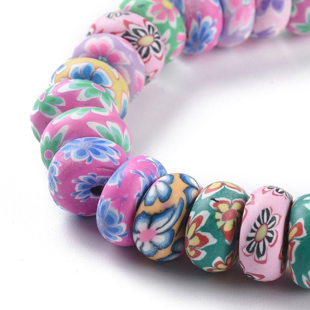 Perlen aus Polymer-Paste – Flowerpower - PerlineBeads