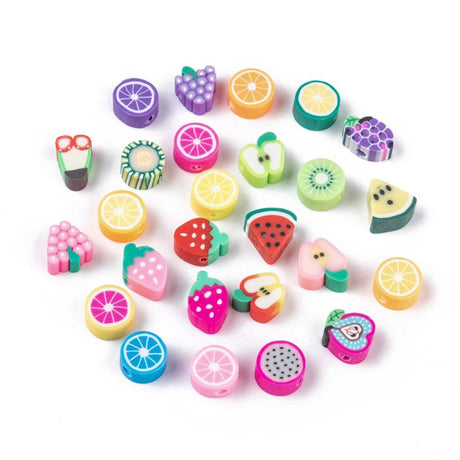 Perlen aus Polymer-Paste – Früchte - PerlineBeads