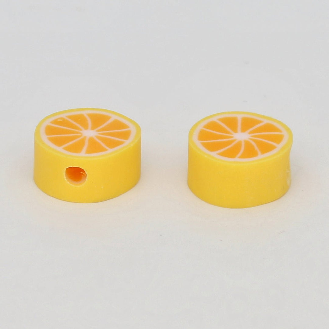 Perlen aus Polymer-Paste – Orangen - PerlineBeads