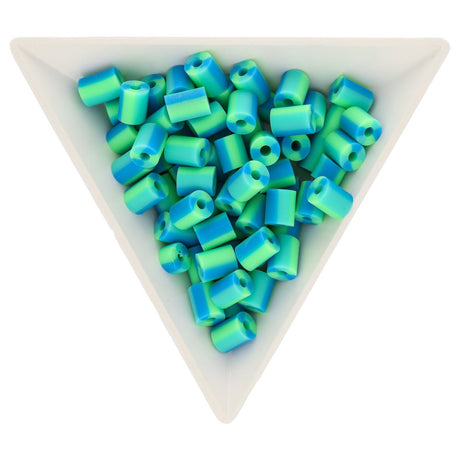 Perlen aus Polymer-Paste – Zylindrisch - Spring Green - PerlineBeads
