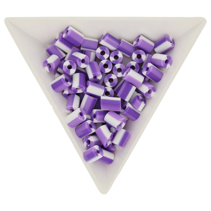 Perlen aus Polymer-Paste – Zylindrisch - Violet - PerlineBeads