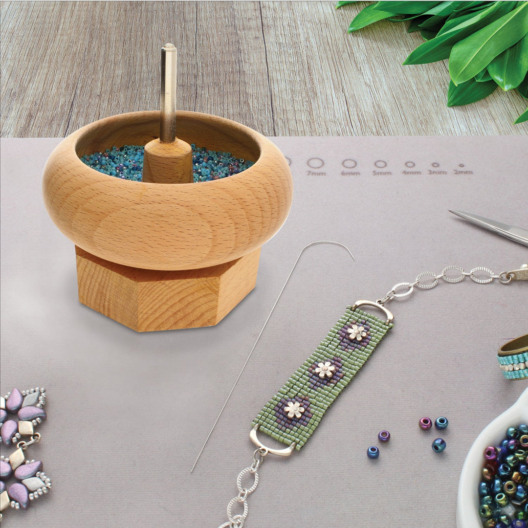 Perlenaufädler (Perlenmühle) - Spin & String mini - PerlineBeads