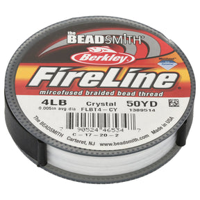 Perlenfaden Fireline 4 lb - Crystal - PerlineBeads