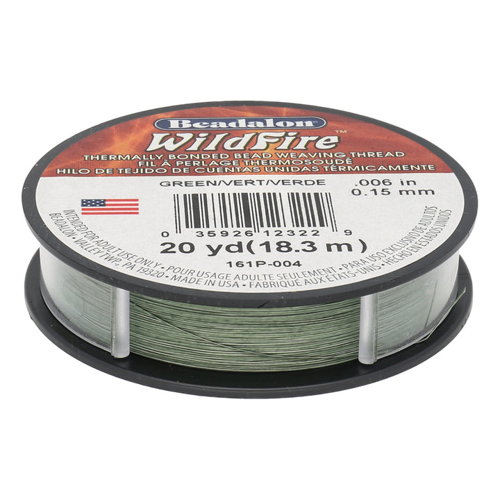 Perlenfaden Wildfire 6 lb - Green (18,3 m) - PerlineBeads