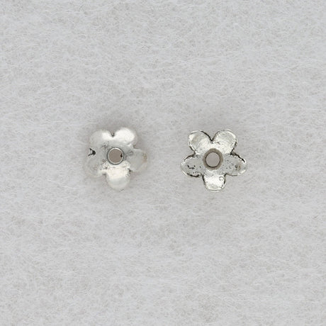 Perlenkappen Blumenform – 6,5 mm - PerlineBeads