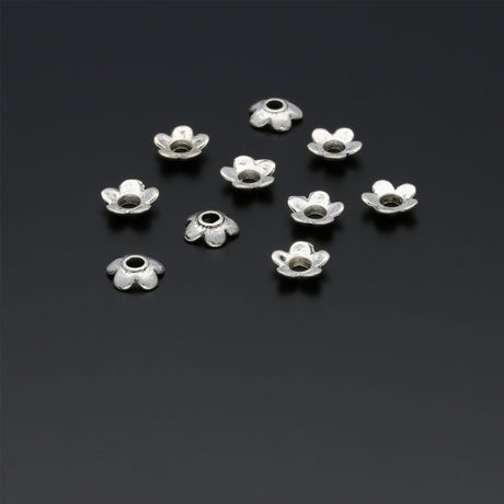 Perlenkappen Blumenform – 6,5 mm - PerlineBeads