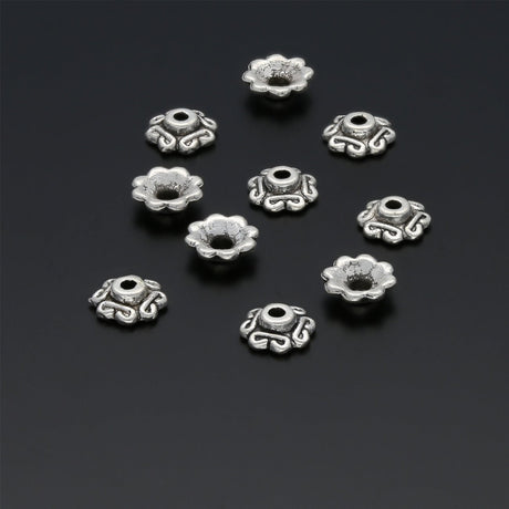 Perlenkappen Blumenform – 7 mm - PerlineBeads