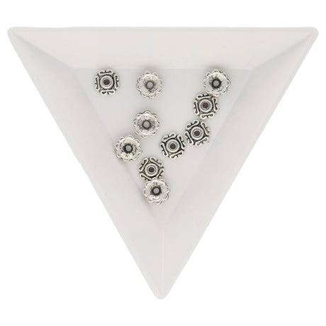 Perlenkappen Blumenform – 7 mm - PerlineBeads