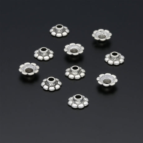 Perlenkappen Blumenform – 8 mm - PerlineBeads