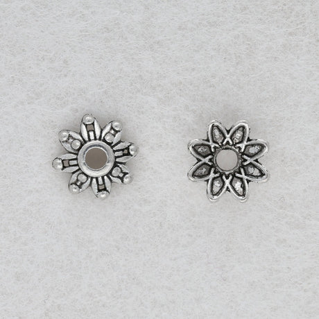 Perlenkappen Blumenform – 9 mm - PerlineBeads