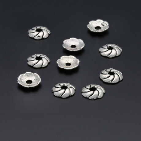 Perlenkappen Blumenform – 9 mm - PerlineBeads