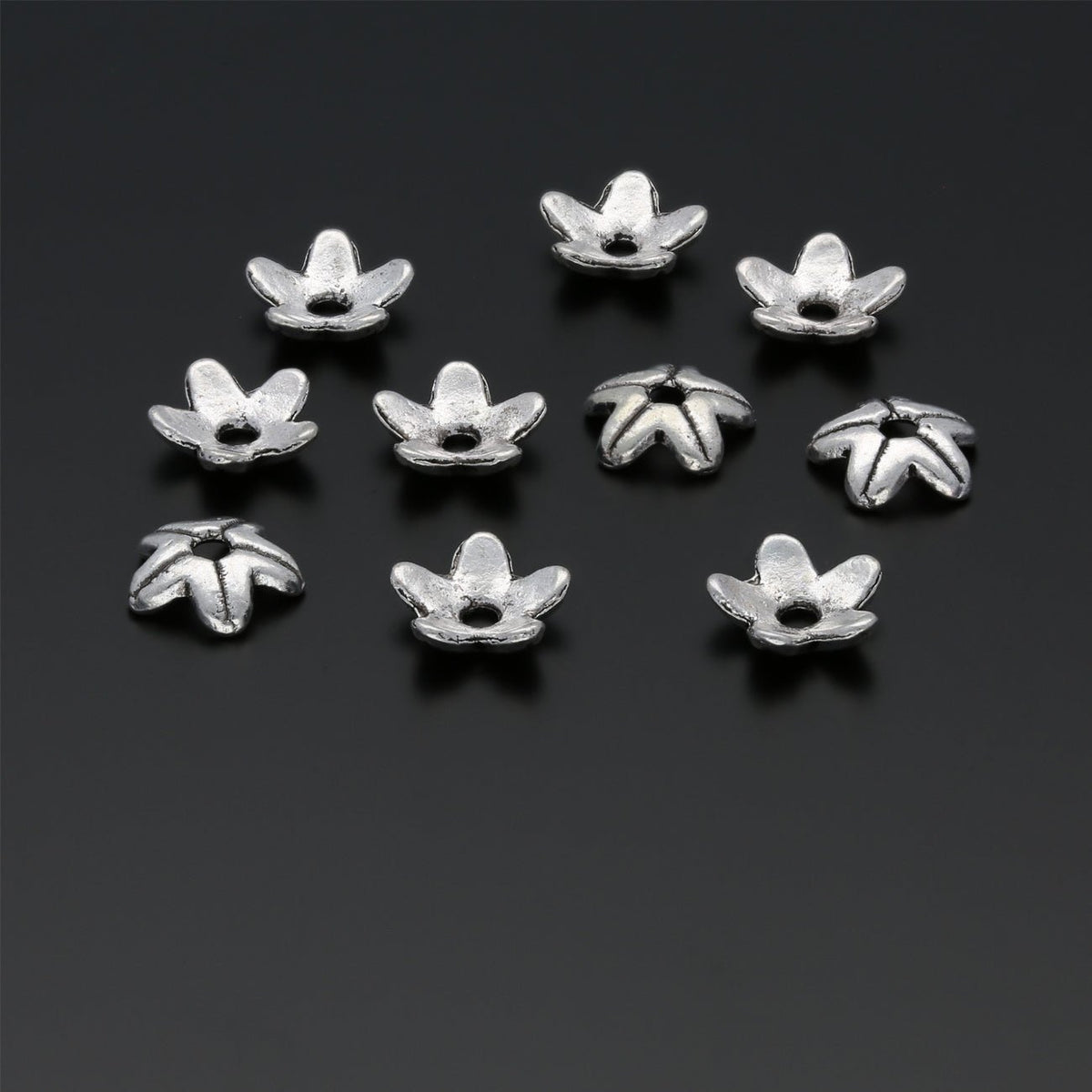 Perlenkappen Blumenform – 9 mm - PerlineBeads