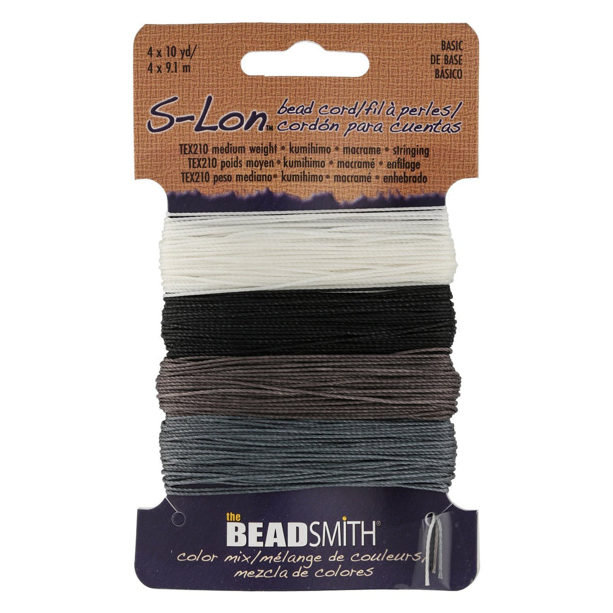 Perlenkordel S-Lon™ TEX210 - Basic Mix - PerlineBeads
