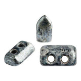 Piros® par Puca® - Metallic Mat Old Silver Spotted - PerlineBeads