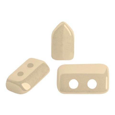 Piros® par Puca® - Opaque Beige Ceramic Look - PerlineBeads