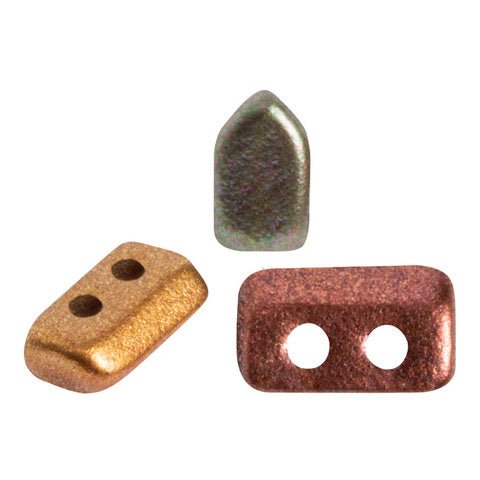 Piros® par Puca® - Yellow Gold Metallic Iris - PerlineBeads