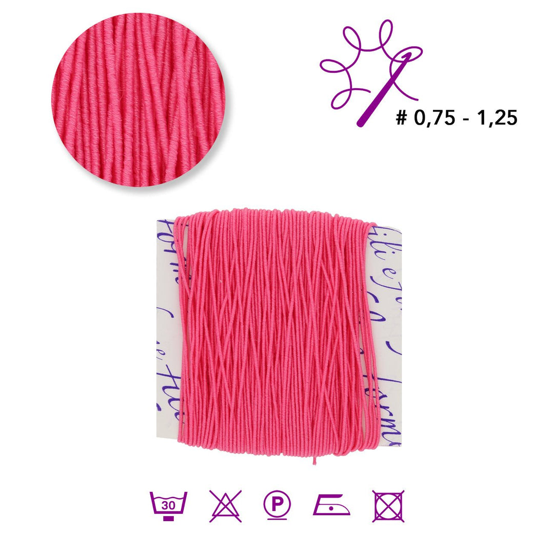 Pompei elastisches Schmuckgarn - Pink (2034) - PerlineBeads