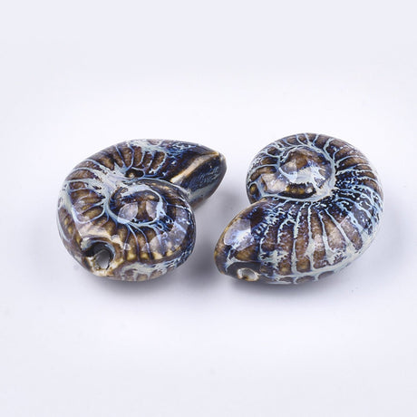 Porzellanperle "Seeschnecke" - PerlineBeads