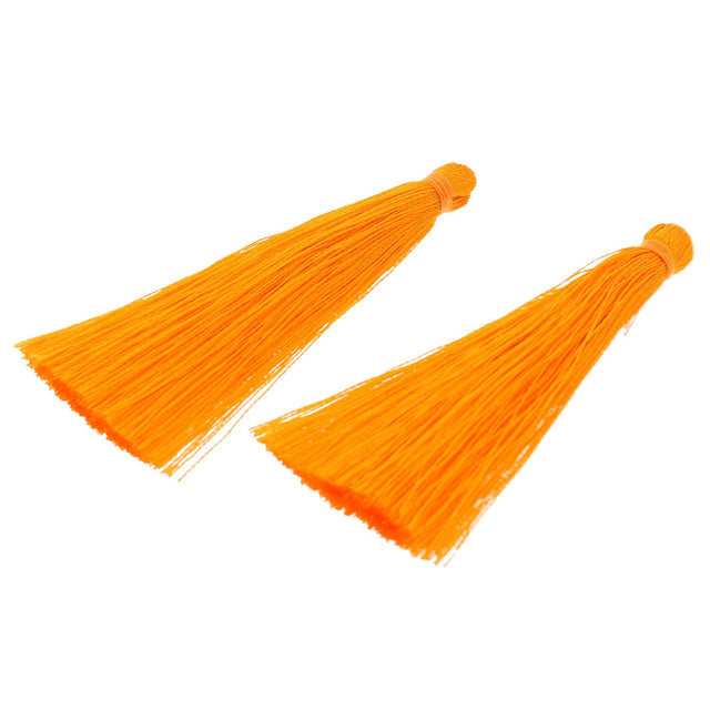 Quaste aus Nylon 65 x 6 mm - Orange - PerlineBeads