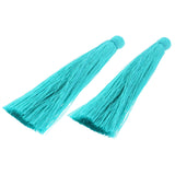 Quaste aus Nylon 65 x 6 mm - Türkis dunkel - PerlineBeads