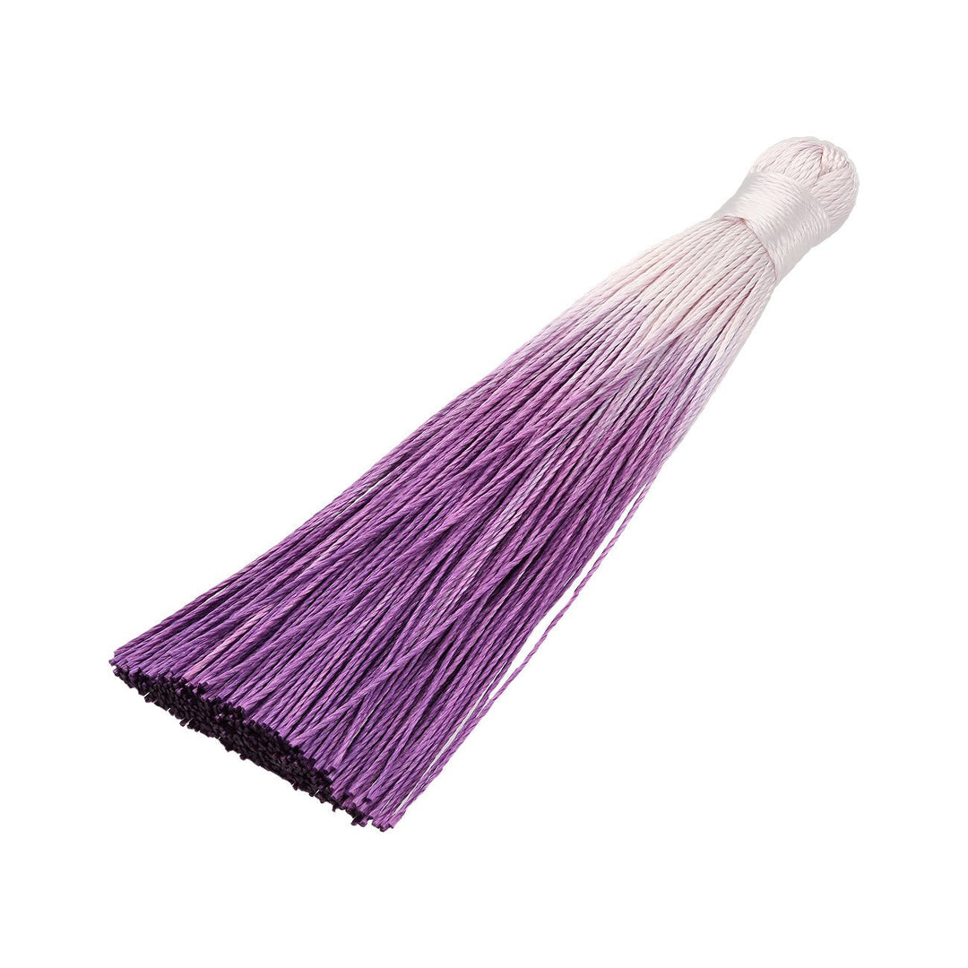 Quaste aus Polyester ca. 85 x 8-9 mm - Violett Farbverlauf - PerlineBeads