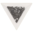 Recycelte Glasperlen 3 mm - Charcoal Grey - PerlineBeads