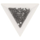 Recycelte Glasperlen 3 mm - Charcoal Grey - PerlineBeads