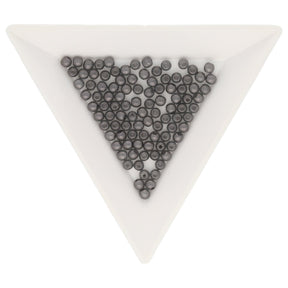 Recycelte Glasperlen 3 mm - Charcoal Grey - PerlineBeads