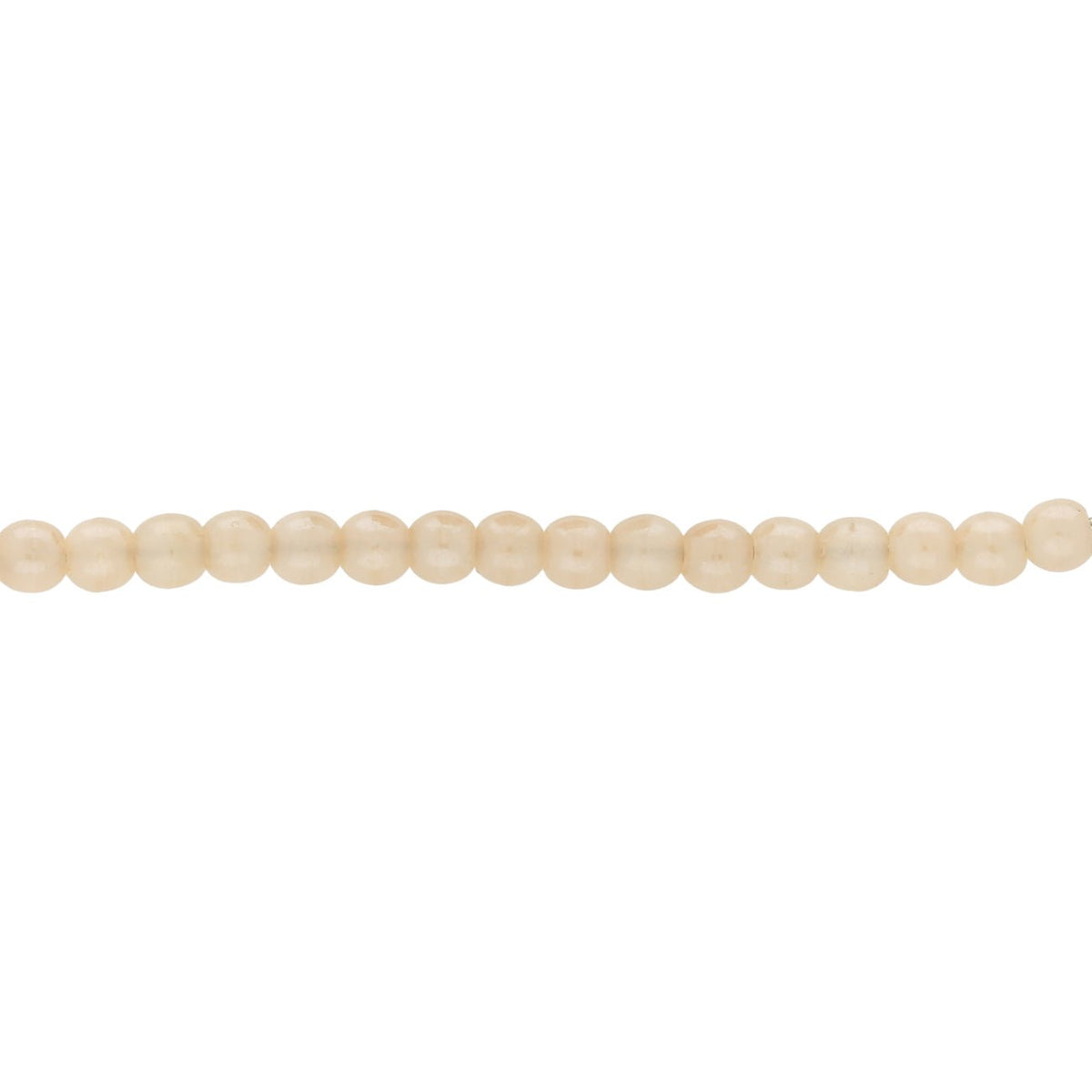 Recycelte Glasperlen 3 mm - Light Peach - PerlineBeads