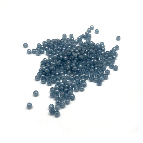 Recycelte Glasperlen 3 mm - Storm Cloud - PerlineBeads