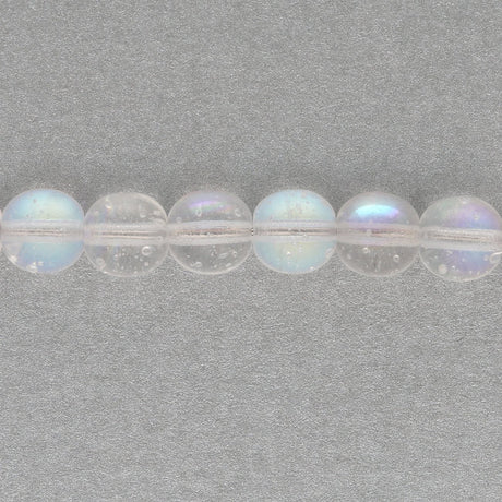 Recycelte Glasperlen 7 mm - Metallic Ice Bubbles - PerlineBeads