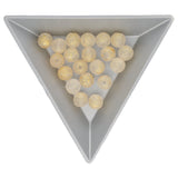Recycelte Glasperlen 7 mm - Rough Gold Bubbles - PerlineBeads