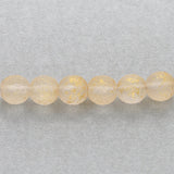 Recycelte Glasperlen 7 mm - Rough Gold Bubbles - PerlineBeads