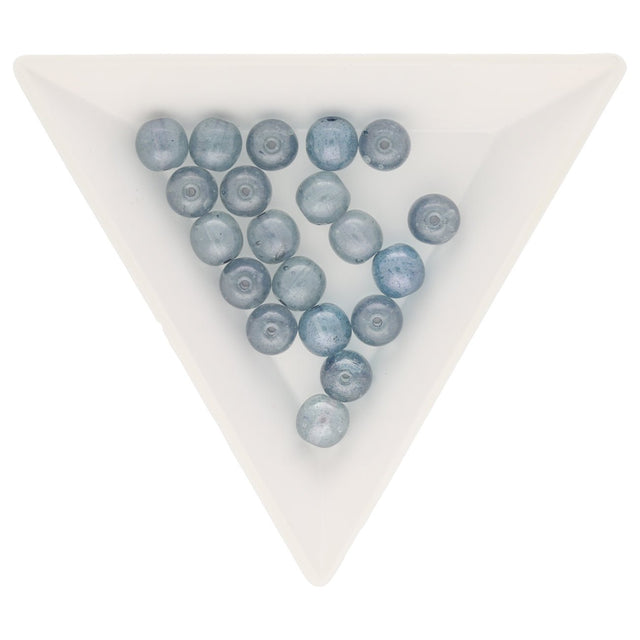 Recycelte Glasperlen 7 mm - Sea Bubbles - PerlineBeads
