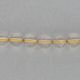 Recycelte Glasperlen 8 mm - Lined Bubbles Gold - PerlineBeads