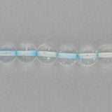 Recycelte Glasperlen 8 mm - Lined Bubbles Seagreen - PerlineBeads