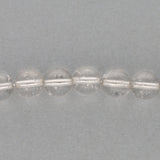 Recycelte Glasperlen 8 mm - Lined Bubbles Silver - PerlineBeads