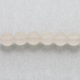 Recycelte Glasperlen 8 mm - Matt Crystal - PerlineBeads