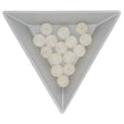 Recycelte Glasperlen 8 mm - Matt Crystal - PerlineBeads