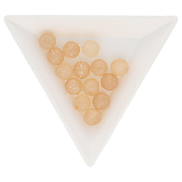 Recycelte Glasperlen 8 mm - Matt Light Orange - PerlineBeads