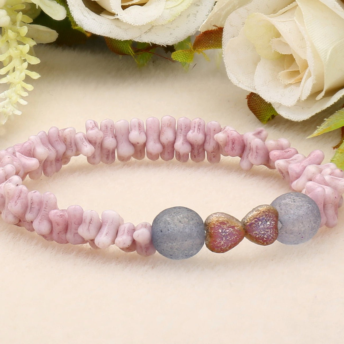 Recycelte Glasperlen 8 mm - Matt Night Blue - PerlineBeads