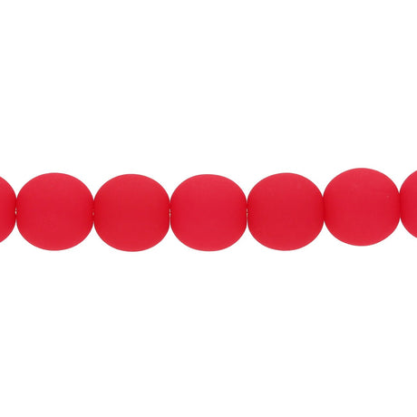 Recycelte Glasperlen 8 mm - Neon Bubbles Cherry - PerlineBeads