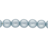 Recycelte Glasperlen 8 mm - Pearly Ash blue Bubbles - PerlineBeads