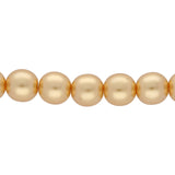 Recycelte Glasperlen 8 mm - Pearly Gold Bubbles - PerlineBeads