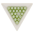 Recycelte Glasperlen 8 mm - Pearly Green Bubbles - PerlineBeads